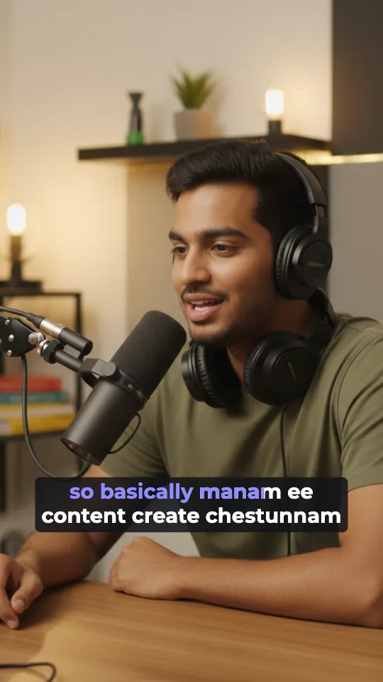 Telugish captions generated from speech